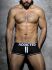 - "Double Piping Bottomless Boxer - Black" 