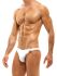 - "Glam Meander Low Cut Briefs - White" 