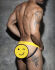 - "Fetish Cockring Double Jock - Yellow" 