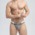 - "Open Thigh Microfiber Briefs - Grey" 