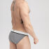 - "Open Thigh Microfiber Briefs - Grey" 