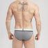 - "Open Thigh Microfiber Briefs - Grey" 