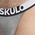 - "Open Thigh Microfiber Briefs - Grey" 