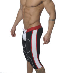    "Fetish Knee Length Pant - Black" 