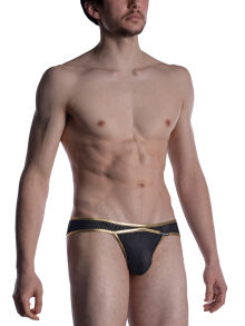 - "M2008 Micro Briefs - Black / Gold" 