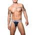 - "Almost Naked Bamboo Y-Back Thong - Navy" 