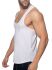 - "U-Neck Cotton Tank Top - White" 