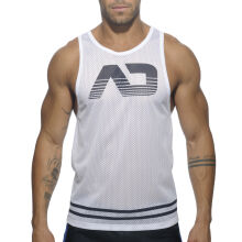 - "Mesh AD Tank Top - White" 