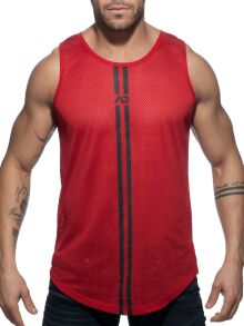 - "Double Stripe Tank Top - Red" 