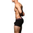 -"Almost Naked Hang-Free Cotton Boxer - Black" 