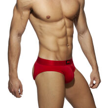 - "Bottomless Fetish Briefs - Red" 