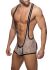   "Tiger Print Bottomless Singlet - Beige" 
