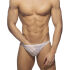 - "Flowery Lace Bikini Briefs - White" 