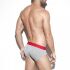 - "Basic Stripes Briefs - Heather Grey" 