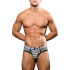 - "Almost Naked Fly Stripe Briefs - Black/White Stripes" 