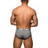 - "Almost Naked Fly Stripe Briefs - Black/White Stripes" 