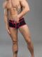 - "Life Men's Trunk Shorts - Black/Red" 