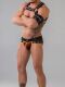 - "Youngero - Men's Fetish Briefs Mesh Open Rear - Neon Orange" 