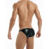 - "Leather Low Cut Briefs - Black" 