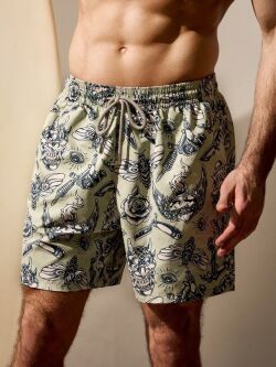 Плавки-шорты "OXO-3276 - Tattoo Olive"