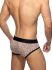 - "Tiger Print Briefs - Beige" 