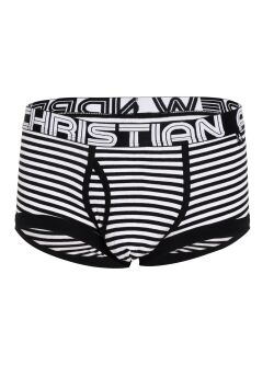 - "Almost Naked Fly Stripe Boxer - Black/White Stripes" 