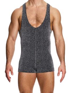   "Crackled Onesie - Grey" 