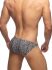 - "Leopard Swim Mini Bikini - Charcoal" 