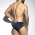 - "Oval Mesh Panel Briefs - Navy" 