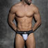 - "Double Stripe Jock - White" 