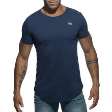 Футболка "Basic U-Neck T-Shirt - Navy"