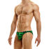 - "Tiger Low Cut Briefs - Green" 