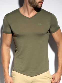 Футболка "Flame V-Neck T-Shirt - Khaki"