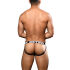 - "Almost Naked Fly Stripe Briefs Jock - Black/White Stripes" 