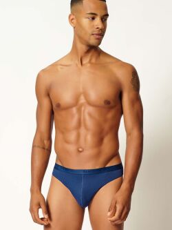 Трусы-брифы "Cotton Rib Slim Waist Briefs 2 Pack Navy" (комплект 2 шт.)