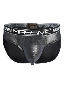 - "Massive Gladiator Briefs - Gun Metal" (!) 
