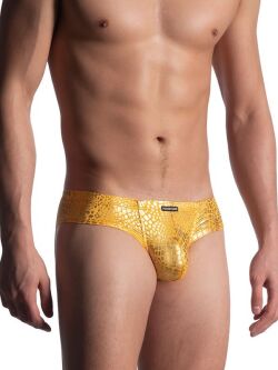- "M901 Cheeky Briefs - Gold" 