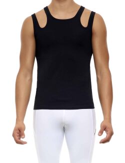 - "Hole Double Tanktop - Black" 