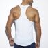 - "Fitness Badge Plain Tank Top - White" 