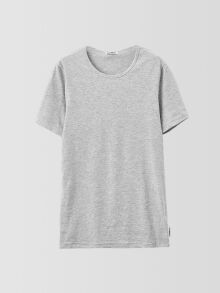  "Essential - T-shirt Crew Neck Grey Melange" (. !) 