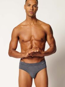 - "Cooling Deluxe Brasil Slip Briefs - Black Stripes" 