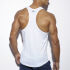 - "Fitness Plain Tank Top - White" 