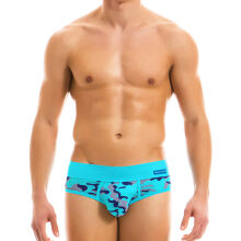 - "Camo Marine Briefs - Aqua" 