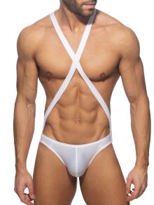 Боди мужское "Reptile Cris Cross Bodysuit White"