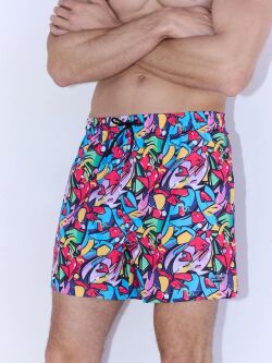Плавки-шорты "90374 Medium Swimsuit Street Art"