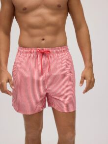 Плавки-шорты "90322 Medium Stripped Swimsuit Hot Coral"