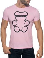  "Bear Round Neck T-Shirt - Pink" 