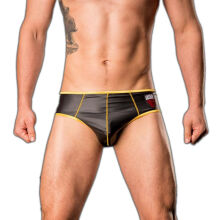 Трусы-джоки "Laboratory Backless - Black/Yellow" (SALE!)