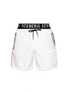 - "New Branded Elastic Medium Boardshort - White" 