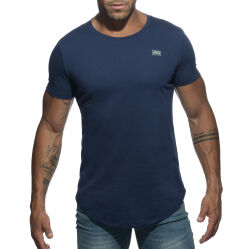 �������� "Basic U-Neck T-Shirt - Navy" 